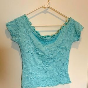 Haystacks ballet top aqua size large